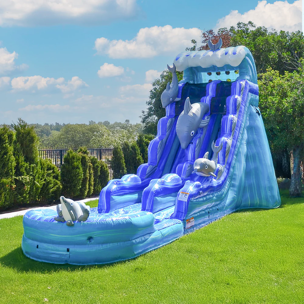 21ft Dolphin Water Slide rental in Bartow, FL — My Party Inflatables
