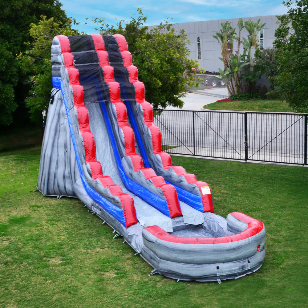 20ft Titanium red blue silver water slide rental Lakeland FL